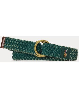 Ralph Lauren Braided Cotton Belt - Green