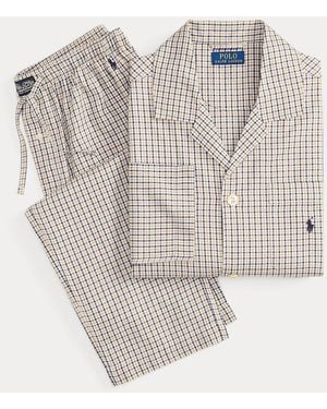 Polo Ralph Lauren Monogram-Print Cotton Pyjama Set - Multicolour