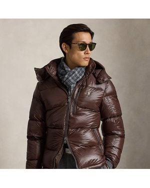 Polo Ralph Lauren Chaqueta Gorham Brillante De Plumón - Marrón
