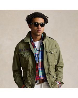 Ralph Lauren Paint-splatter Twill Field Jacket - Green