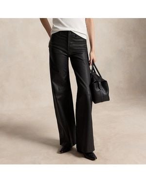 Polo Ralph Lauren Pantaloni Beaton in pelle - Nero
