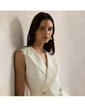 Polo Ralph Lauren Wool Tuxedo Waistcoat - Natural