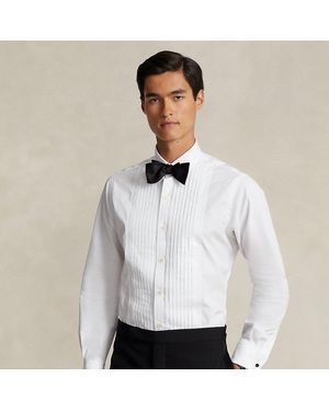 Ralph Lauren Custom Fit French Cuff Tuxedo Shirt - White