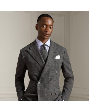 Ralph Lauren Kent Hand-Tailored Camel-Hair Jacket - Grey