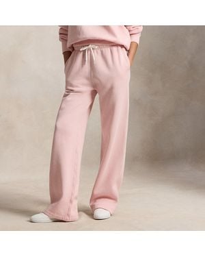 Polo Ralph Lauren Drawstring Wide-Leg Tracksuit Bottoms - Pink