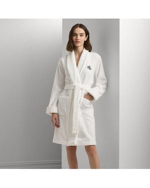 Ralph Lauren Cotton Terry Shawl-collar Robe - White