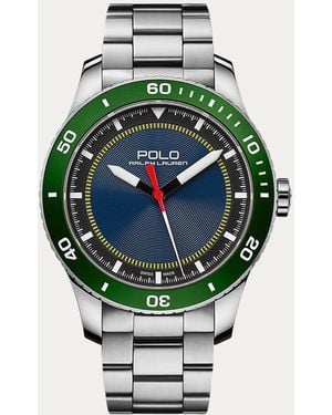 Polo Ralph Lauren Montre Polo Sport Lunette Verte 42 Mm