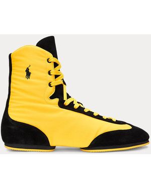 Polo Ralph Lauren The High-Top Pony Ballerina Trainer - Yellow