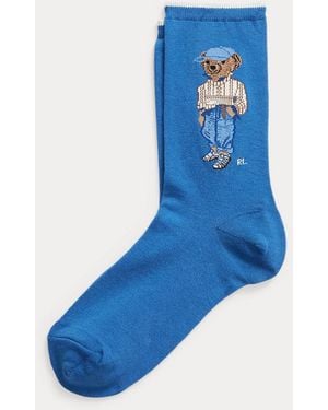 Polo Ralph Lauren Calcetines De Media Caña Con Algodón - Azul