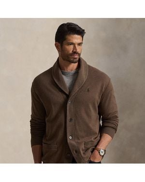 Ralph Lauren Luxury Jersey Cardigan - Brown