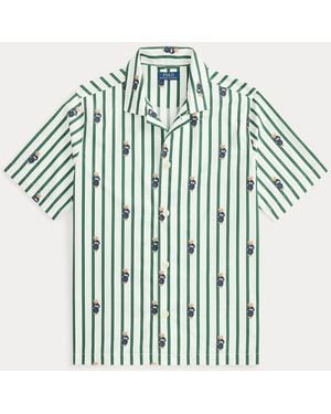 Polo Ralph Lauren Striped Poplin Pyjama Shirt - Blue
