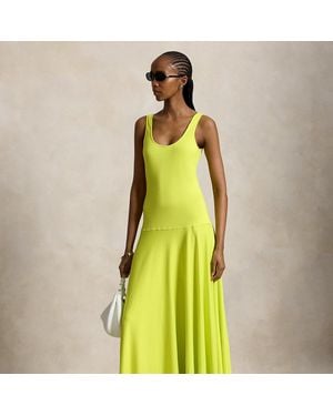 Polo Ralph Lauren Stretch-Ponte Tank Dress - Green