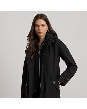 Ralph Lauren Hooded Quilted-Vestee Jacket - Black