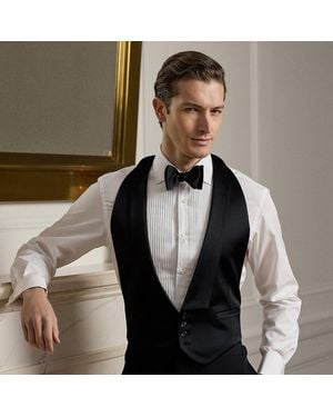 Ralph Lauren Handmade Silk Satin Vest - Black