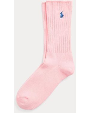 Polo Ralph Lauren Cotton-Blend Crew Socks - Pink