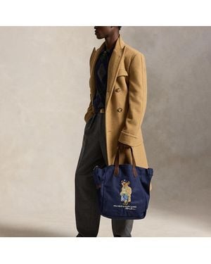 Polo Ralph Lauren Polo Bear Canvas Shopper Tote - Blue