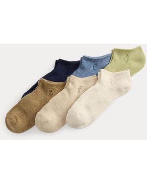 Polo Ralph Lauren Pony Quarter Sock 6-Pack - Blue