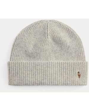 Polo Ralph Lauren Signature Pony Wool-Blend Beanie - Gray