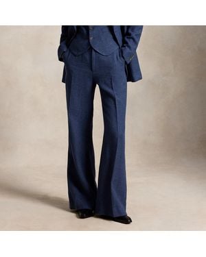 Ralph Lauren Beaton Linen-Cotton Pant - Blue