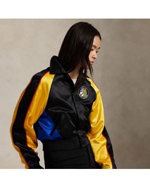 Polo Ralph Lauren Bomberjacke Aus Satin - Schwarz