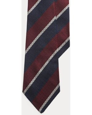 Polo Ralph Lauren Vintage-Inspired Striped Silk Tie - Purple