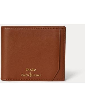 Polo Ralph Lauren Portafoglio 3 in 1 in pelle liscia - Marrone