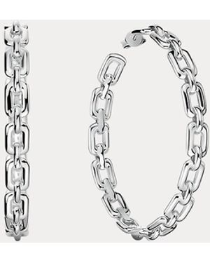 Ralph Lauren Sterling Hoop Earrings - Metallic