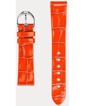 Ralph Lauren Cinturino RL 888 in alligatore 38 mm - Rosso