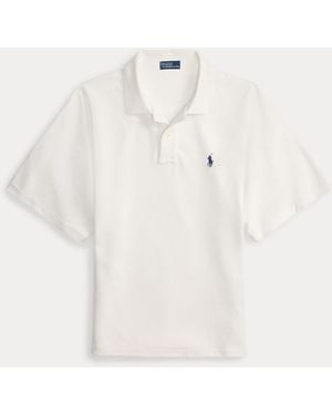Polo Ralph Lauren Dolman-Sleeve Mesh Polo Shirt - White