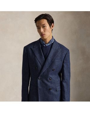 Polo Ralph Lauren Polo Tailored Fit Tweed Blazer - Blue