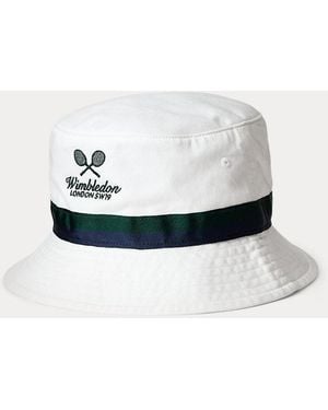 Polo Ralph Lauren Wimbledon Twill Bucket Hat - White