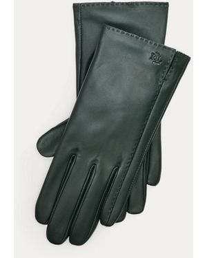 Ralph Lauren Sheepskin Tech Gloves - Green