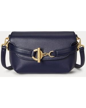 Ralph Lauren Kleine Umhängetasche Blaike Aus Leder - Blau