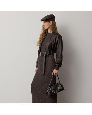Ralph Lauren Tageskleid Windi Aus Seidenmischung - Schwarz