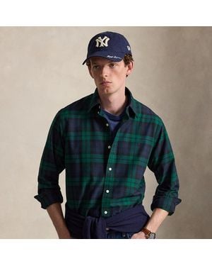 Polo Ralph Lauren Custom Fit Tattersall Oxford Shirt - Blue