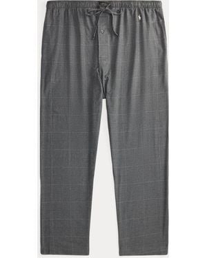 Polo Ralph Lauren Ralph Lauren Windowpane Flannel Pajama Pant - Gray