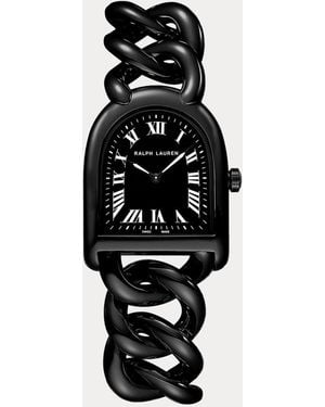 Ralph Lauren Petite Steel Stirrup Dial - Black