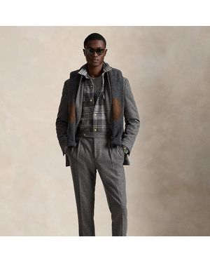 Ralph Lauren Knit Flannel Suit Trouser - Black