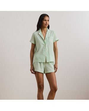 Ralph Lauren Pigiama corto in batista vichy - Verde