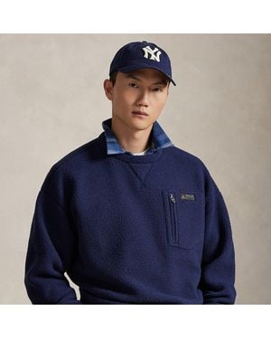 Polo Ralph Lauren Relaxed Fit Pile Fleece Sweatshirt - Blue