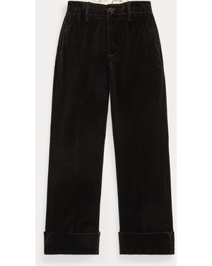 RRL Pantalón De Terciopelo De Algodón - Negro
