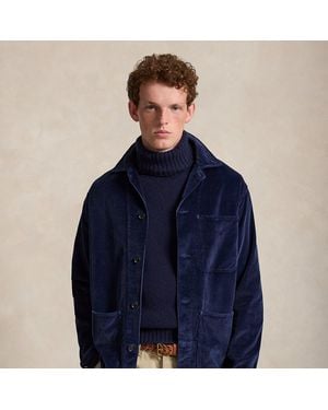 Polo Ralph Lauren Giacca a camicia in velluto a coste - Blu