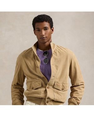 Polo Ralph Lauren Suede Jacket - Natural