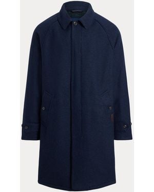 Polo Ralph Lauren The Langdon Tweed Walking Coat - Blue