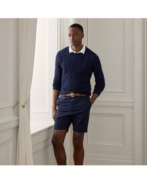 Ralph Lauren Hand-Tailored Stretch Chino Short - Blue