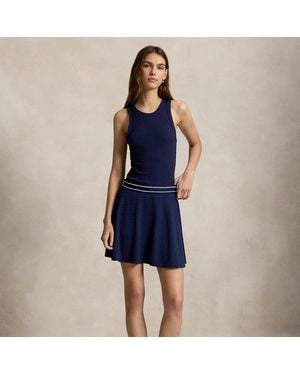 Ralph Lauren Cable-Motif A-Line Skort - Blue