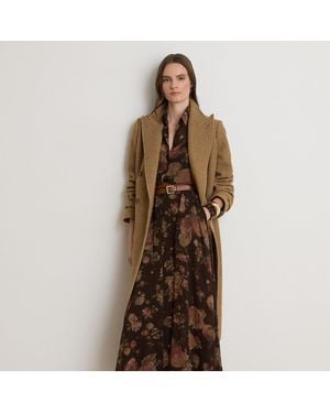 Ralph Lauren Floral Chiffon Shirtdress - Brown