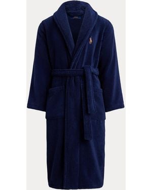 Polo Ralph Lauren Shawl-Collar Terry Robe - Blue