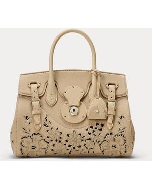 Ralph Lauren Denimtasche Soft Ricky 27 Mit Stickerei - Natur