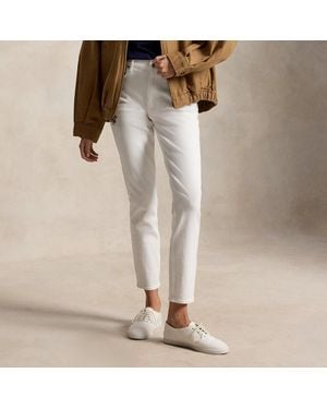 Ralph Lauren Mid-Rise Super-Slim Jean - Natural